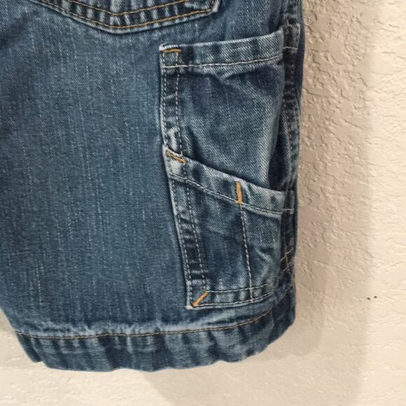 Old Navy Boys 5 Shorts Blue Carpenter Loop Denim Adjustable 100% Cotton Utility - Picture 7 of 11